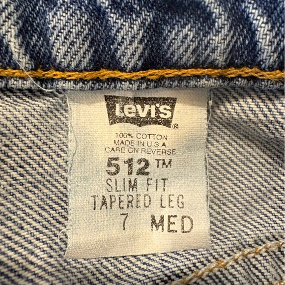 Levi’s 512 Slim Fit Tapered Leg vintage jeans size 7 - Picture 10 of 12